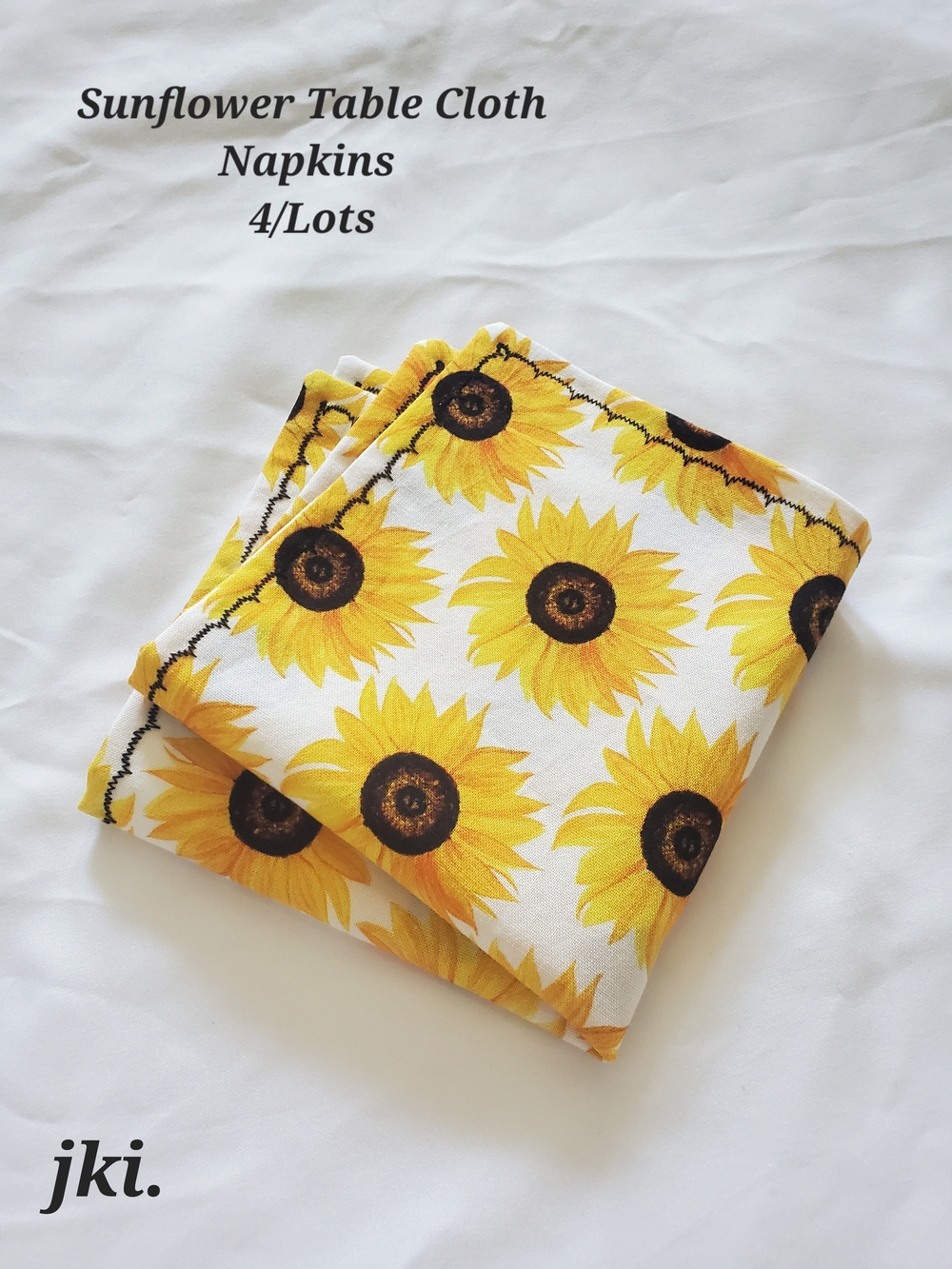 4/Lots Sunflower Table Cloth Napkins